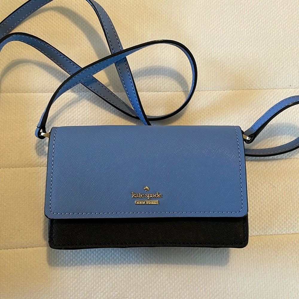 Kate Spade Blue and Black Crossbody Bag